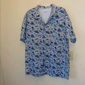 Columbia PFG Fishing theme printed Shirt! Men’s XXL